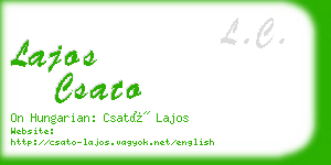 lajos csato business card